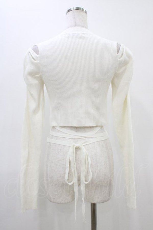 画像2: Ank Rouge / ウエストクロスリブトップス M オフ H-26-03-15-1038-CA-TO-NS-ZH (2)