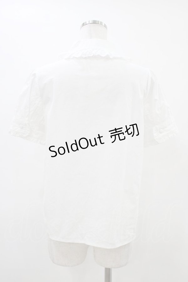 画像2: Ank Rouge / 丸襟ブラウス M オフ H-26-03-15-1042-CA-BL-NS-ZH (2)