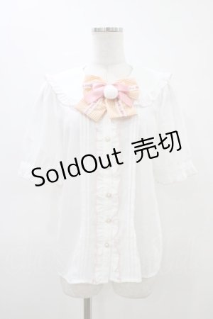 画像: Amavel / バイカラーメローフリルブラウス Free オフ H-26-03-15-1044-CA-BL-NS-ZH