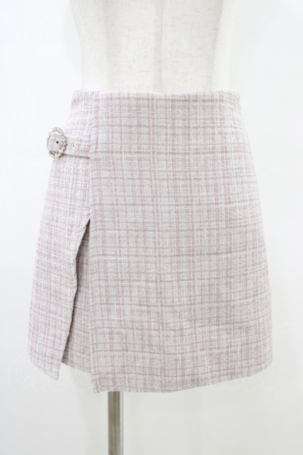 画像1: evelyn / ツイードスカパン Free ピンク H-26-03-15-1006-LO-SK-NS-ZH (1)