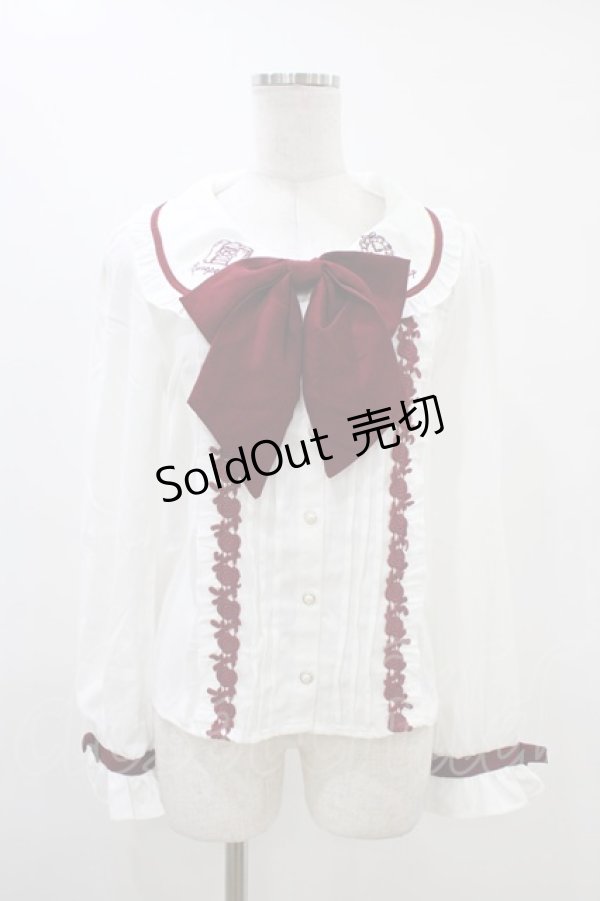 画像1: LIZ LISA / European Time Trip刺繍ブラウス Free オフ H-26-03-15-1048-LO-BL-NS-ZH (1)