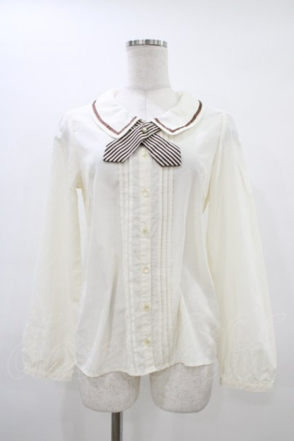 画像1: Amavel / ストライプブラウス Free アイボリー H-26-03-15-1049-CA-BL-NS-ZH (1)