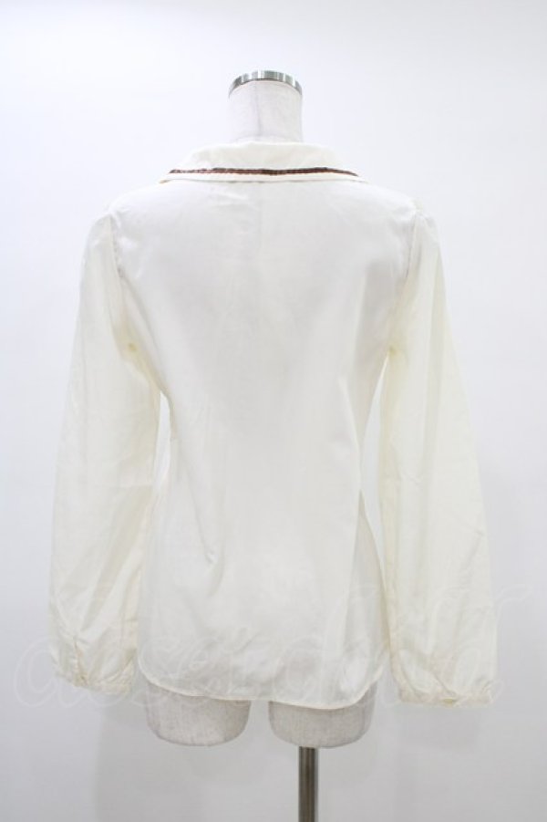 画像2: Amavel / ストライプブラウス Free アイボリー H-26-03-15-1049-CA-BL-NS-ZH (2)