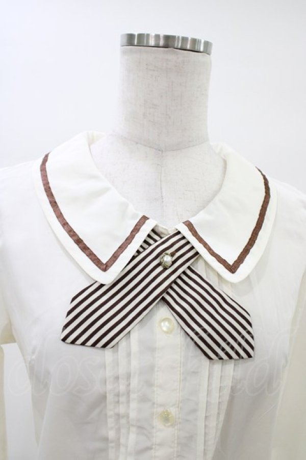 画像3: Amavel / ストライプブラウス Free アイボリー H-26-03-15-1049-CA-BL-NS-ZH (3)