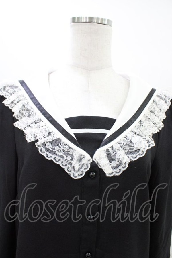 画像3: MA*RS / セーラーブラウス Free ブラック H-26-03-15-1061-EL-BL-NS-ZH (3)