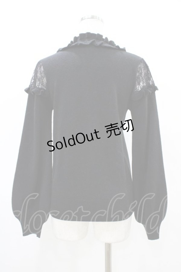 画像2: Ank Rouge / リボンニット M ブラック H-26-03-15-1062-CA-TO-NS-ZH (2)