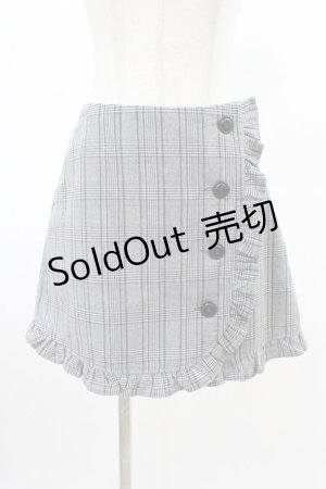 画像: Ank Rouge / チェックフリルパンツ M ブラック H-26-03-15-1002-CA-PA-NS-ZH