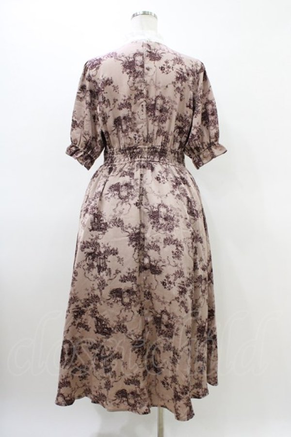 画像2: m petit by misako / トワルドジュイワンピース L ピンク H-26-03-15-1015-LO-OP-NS-ZH (2)