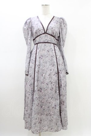 画像: EATME / フラワープリントVネックワンピース S ラベンダー H-26-03-15-1016-LO-OP-NS-ZH