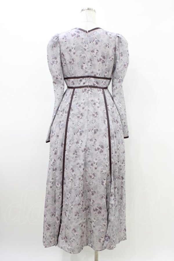 画像2: EATME / フラワープリントVネックワンピース S ラベンダー H-26-03-15-1016-LO-OP-NS-ZH (2)