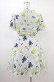 画像2: Honey Cinnamon / フルーツプリントワンピース Free サックス H-26-03-15-1020-LO-OP-NS-ZH (2)