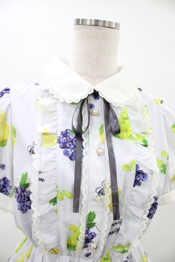 画像3: Honey Cinnamon / フルーツプリントワンピース Free サックス H-26-03-15-1020-LO-OP-NS-ZH (3)