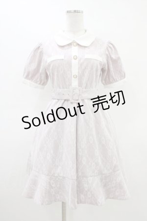 画像: evelyn / レースフレアワンピース Free ピンク H-26-03-15-1023-LO-OP-NS-ZH