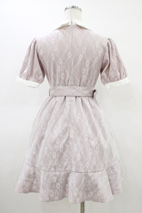 画像2: evelyn / レースフレアワンピース Free ピンク H-26-03-15-1023-LO-OP-NS-ZH (2)