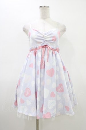 画像: Ank Rouge / パステルハートベビードールワンピース M ラベンダー H-26-03-15-1028-CA-OP-NS-ZH