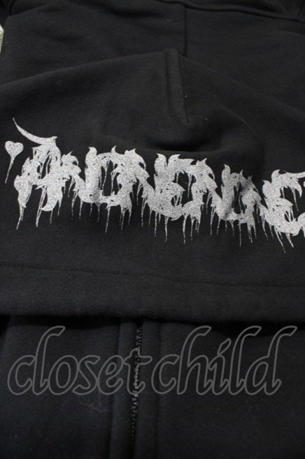 画像3: anonenone / プリントフードZIPパーカー  ブラック H-26-03-15-060-PU-TO-KB-ZH (3)