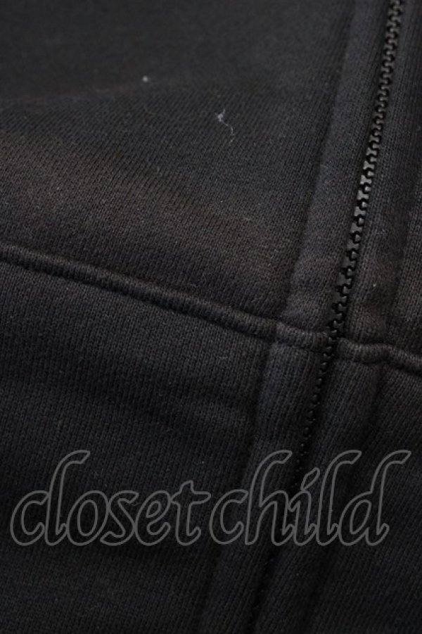 画像4: anonenone / プリントフードZIPパーカー  ブラック H-26-03-15-060-PU-TO-KB-ZH (4)