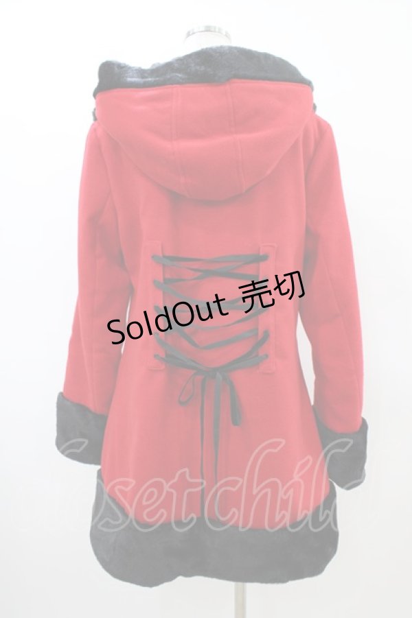 画像2: HELL BUNNY / Sarah Jane Coat L レッド H-26-03-15-061-PU-CO-KB-ZH (2)