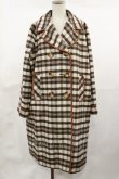 画像1: Fi.n.t / 合皮パイピングダブル釦コート Free BROWN×WH H-26-03-15-2006-CA-CO-NS-ZH (1)