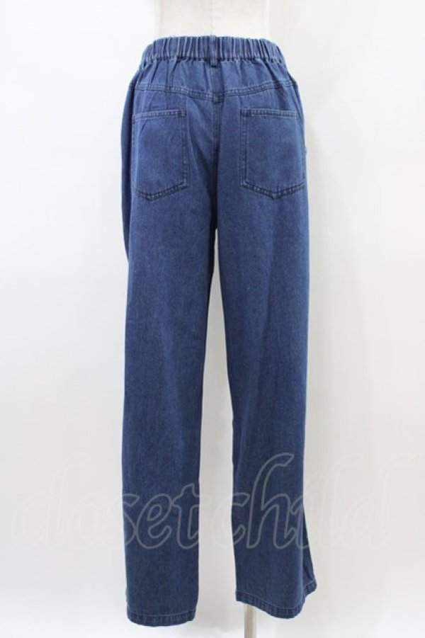 画像2: NieR Clothing / レースアップダメージデニムパンツ  ブルーデニム H-26-03-15-011-PU-PA-KB-ZH (2)