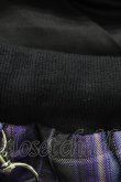 画像3: NieR Clothing / サス付チェックフリルスカート  黒×紫 H-26-03-15-013-PU-SK-KB-ZH (3)