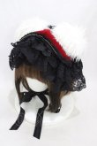 画像1: 危機裸裸商店 / くま耳ヘッドドレス  黒×赤×白 H-26-03-15-002-GO-AC-KB-ZH (1)