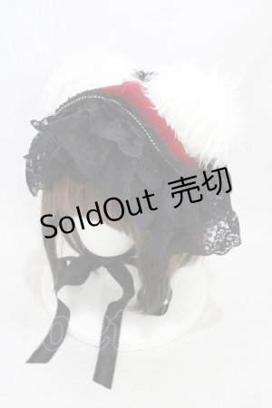 画像: 危機裸裸商店 / くま耳ヘッドドレス  黒×赤×白 H-26-03-15-002-GO-AC-KB-ZH