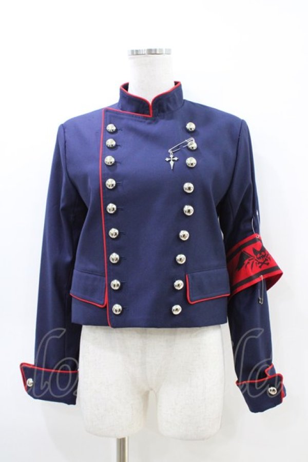 画像1: Grrr the Lipper / 魔界学園ナポレオンジャケット  ネイビー H-26-03-15-014-0-JA-KB-ZH (1)