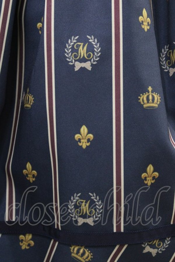 画像5: Melody BasKet / Schoolレジメンタルストライプワンピース M ネイビー H-26-03-15-019-LO-OP-KB-ZH (5)