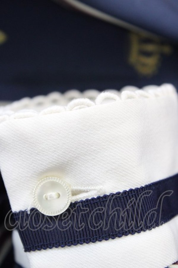 画像6: Melody BasKet / Schoolレジメンタルストライプワンピース M ネイビー H-26-03-15-019-LO-OP-KB-ZH (6)