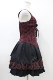 画像3: MIHO MATSUDA / ストライプビスチェ＆スカート  黒×赤 H-26-03-15-021-GO-SK-KB-ZH (3)