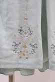 画像4: Ozz oneste / 霧蝶刺繍入り袴風プリーツスカート  サックス H-26-03-15-022-OO-SK-KB-ZH (4)