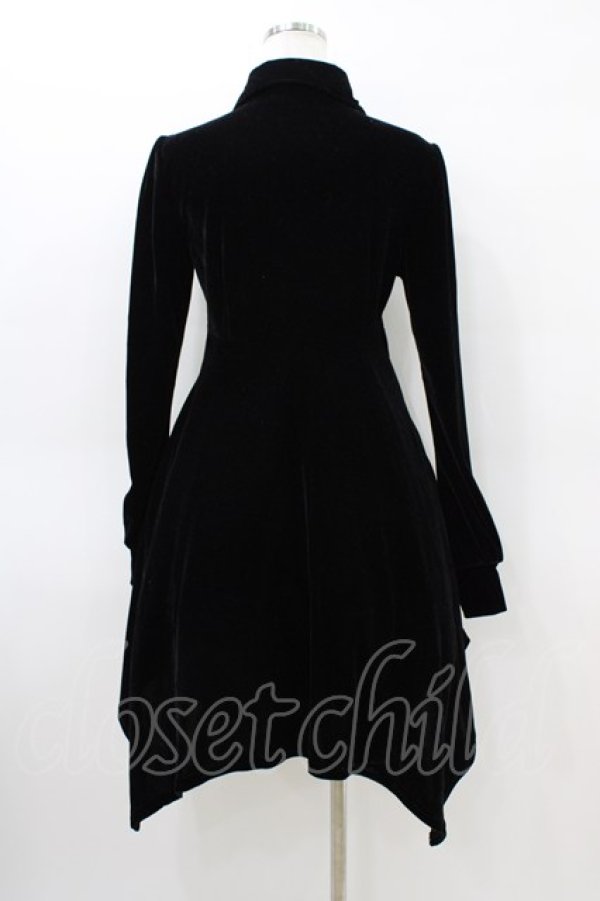 画像2: KILL STAR / レース切替ベルベットワンピース M ブラック H-26-03-15-023-SL-OP-KB-ZH (2)