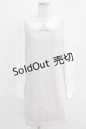 画像: evelyn / チェック切替ワンピース Free ピンク H-26-03-16-027-LO-OP-NS-ZH