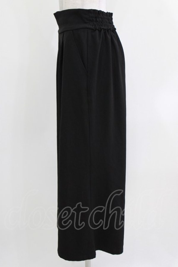 画像2: axes femme / ベルトデザインワイドパンツ M ブラック H-26-03-16-028-AX-PA-NS-ZH (2)