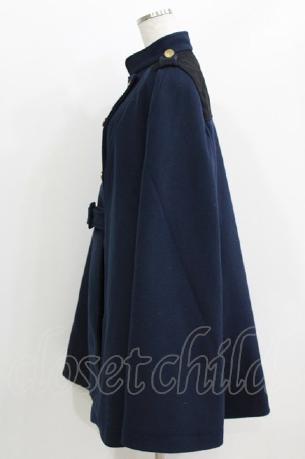 画像2: axes femme / ナポレオンマント風コート M ネイビー H-26-03-16-029-AX-CO-NS-ZH (2)