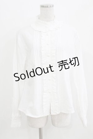 画像: 幽三巷（海外ロリータブランド） / ドットブラウス XL 白 H-26-03-16-033-PU-BL-NS-ZH