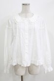 画像1: 幽三巷（海外ロリータブランド） / フリルブラウス L 白 H-26-03-16-035-PU-BL-NS-ZH (1)