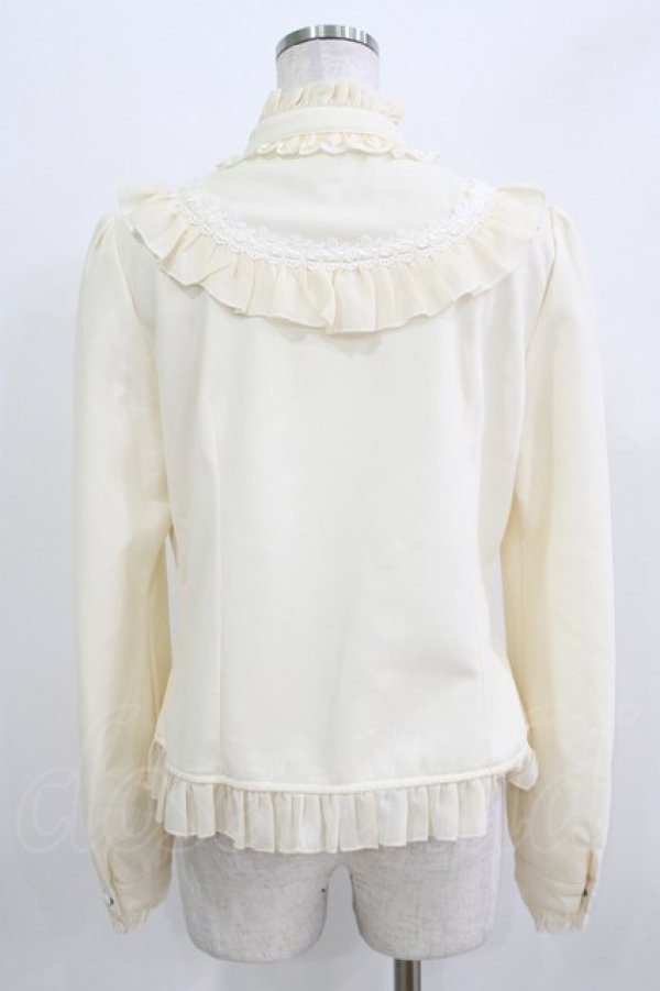 画像3: Lolitime（海外ロリータブランド） / 裏フリースフリルブラウス XL 生成り H-26-03-16-037-GO-BL-NS-ZH (3)