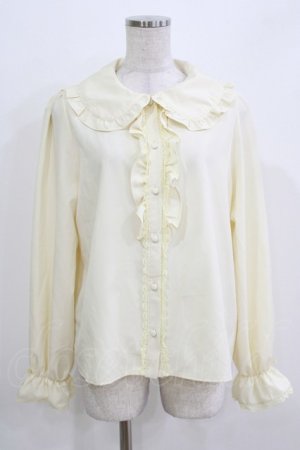 画像: m petit by misako / AM マルエリフリルブラウス L アイボリー H-26-03-16-043-LO-BL-NS-ZH