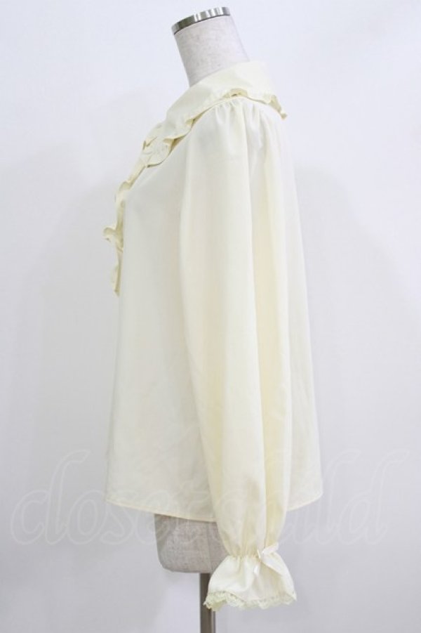 画像2: m petit by misako / AM マルエリフリルブラウス L アイボリー H-26-03-16-043-LO-BL-NS-ZH (2)