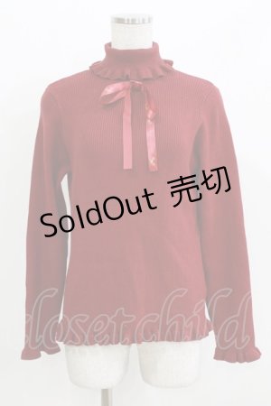 画像: m petit by misako / サンリオキャラクターズコラボ キティ ニットプルオーバー L レッド H-26-03-16-047-LO-TO-NS-ZH