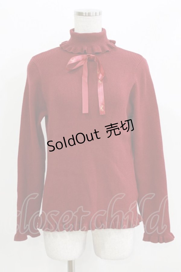 画像1: m petit by misako / サンリオキャラクターズコラボ キティ ニットプルオーバー L レッド H-26-03-16-047-LO-TO-NS-ZH (1)