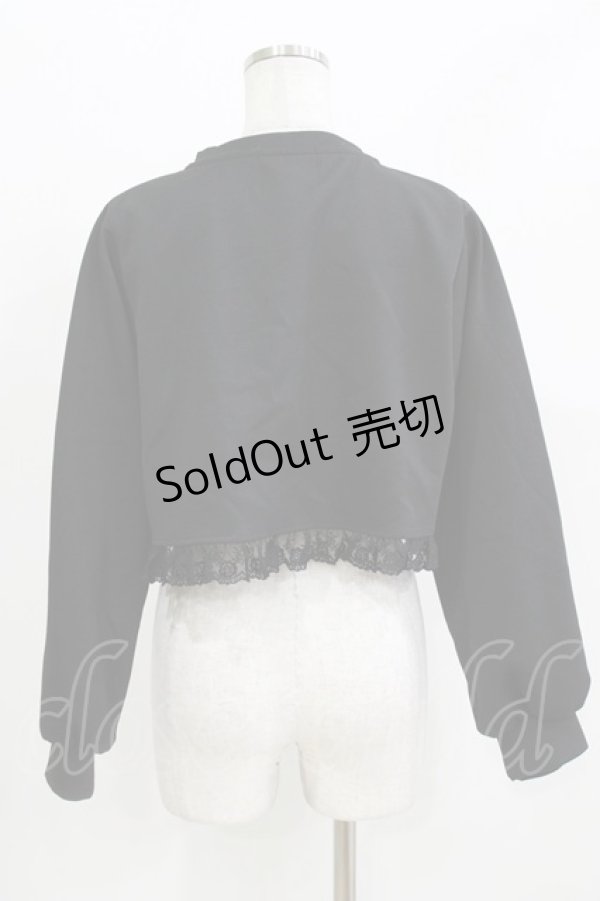 画像3: m petit by misako / AM バラレースニットカーディガン M ブラック H-26-03-16-050-LO-TO-NS-ZH (3)