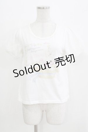 画像: LIZ LISA / フラワーラビットプリントTシャツ Free 白 H-26-03-16-052-LO-TS-NS-ZH