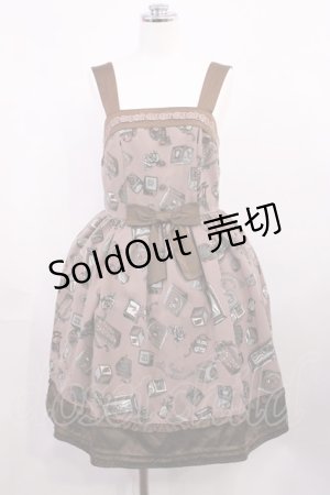 画像: axes femme / プレゼントBOXワンピース M ブラウン H-26-03-16-1007-AX-OP-NS-ZH