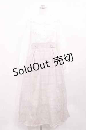 画像: DearMyLoveRose / 丸襟フリルリボンワンピース M オフ/ピンク H-26-03-16-1009-EL-OP-NS-ZH