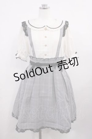 画像: LIZ LISA / サスペンダー付きドッキングワンピース Free ブラックチェック H-26-03-16-1011-LO-OP-NS-ZH