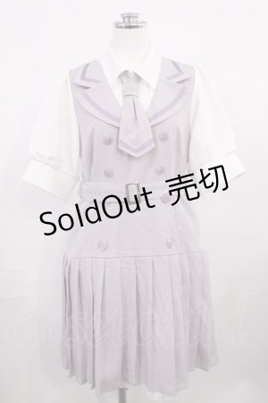 画像: DearMyLove / 学園セットアップ風プリーツワンピース L ラベンダー H-26-03-16-1012-EL-OP-NS-ZH