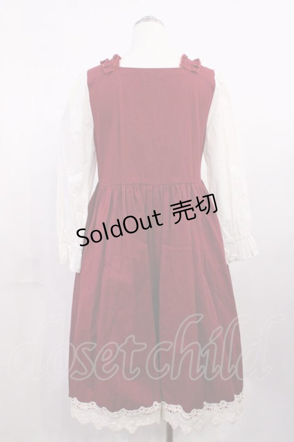 画像2: Favorite / レースアップワンピース Free レッド H-26-03-16-1013-LO-OP-NS-ZH (2)